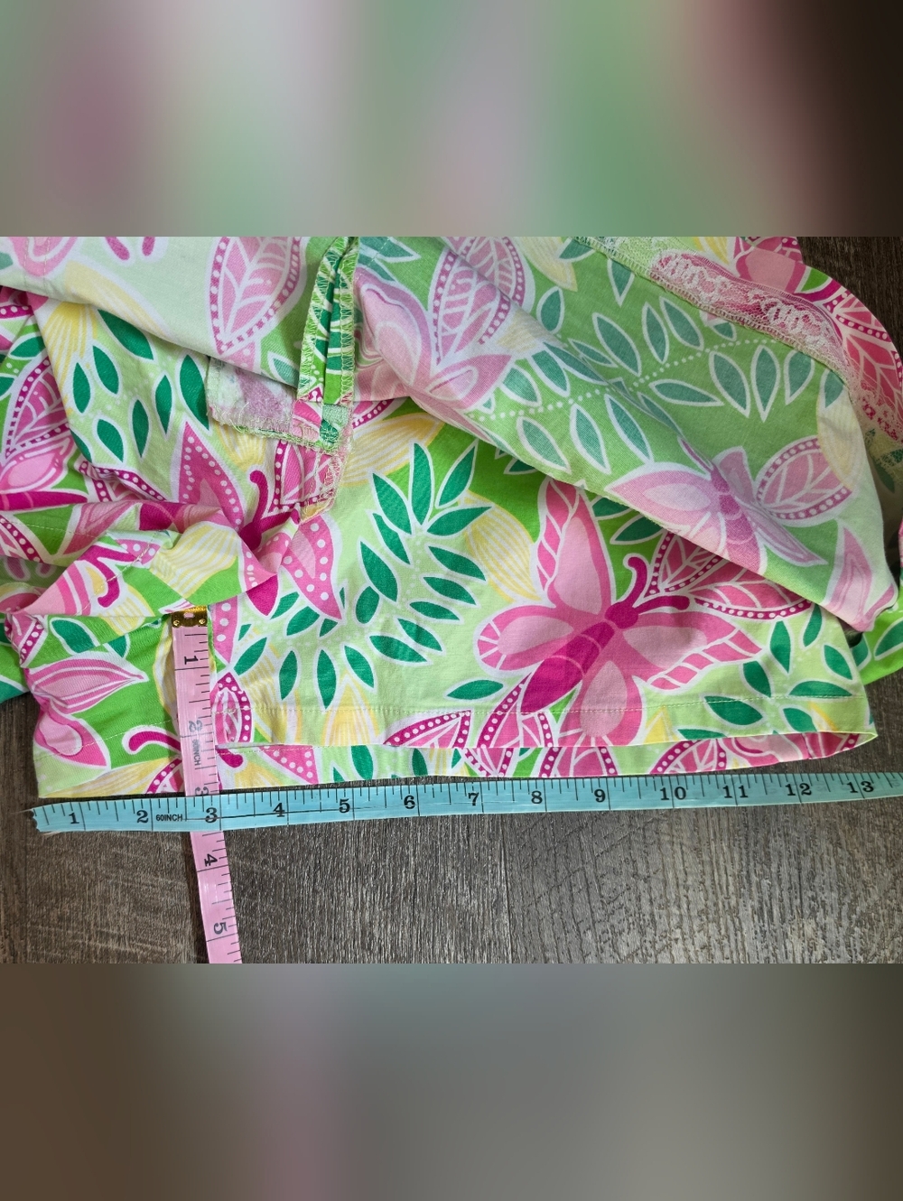 Vintage Lilly Pulitzer Summer Fling Butterfly Skort Womens 6 Pink Green Cotton - Picture 11 of 12